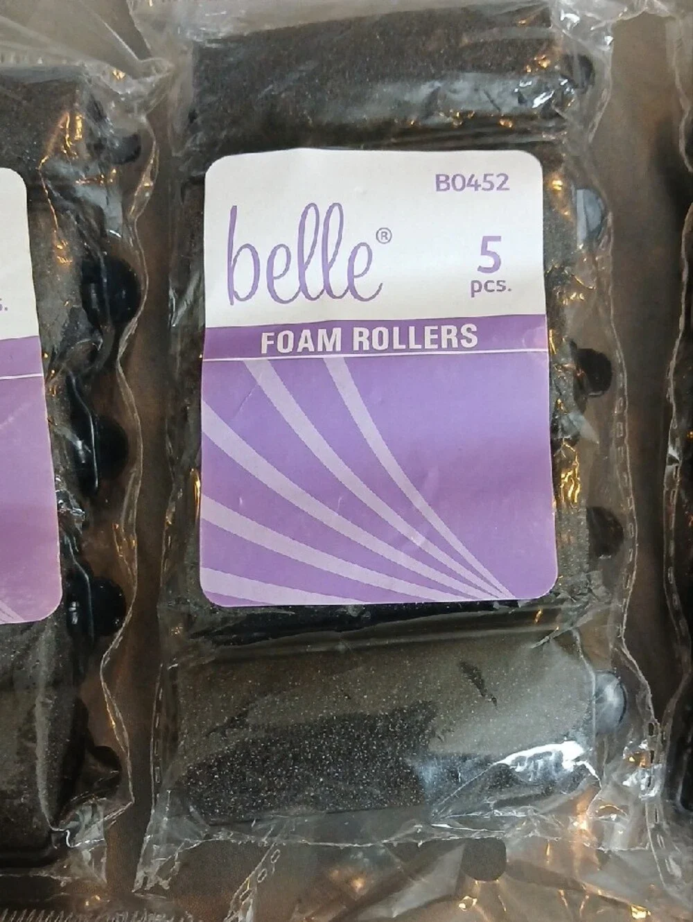 Elle Foam Hair Rollers - Black